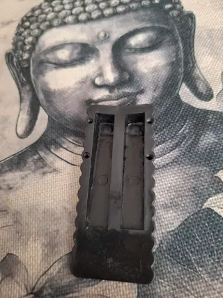 Tope de puerta silicona negro