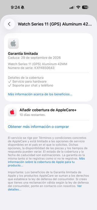 Apple Watch 11 42mm 100%