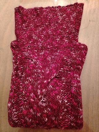 Maglione donna lana fucsia