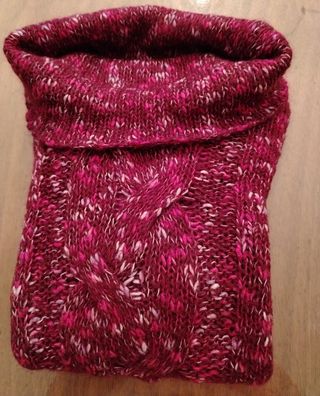 Maglione donna lana fucsia