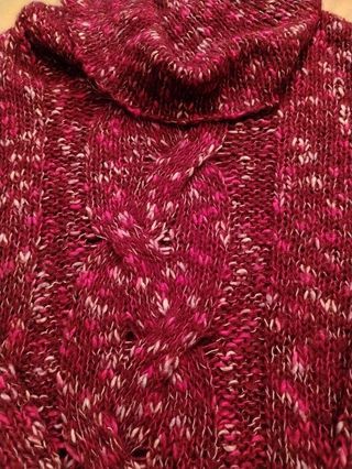 Maglione donna lana fucsia