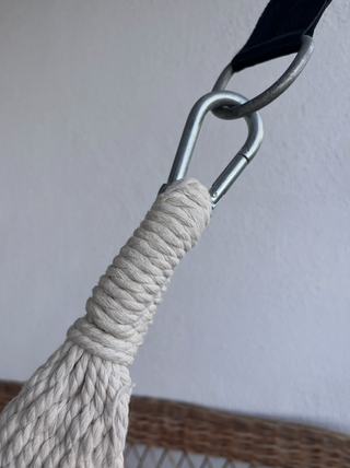 Hamaca de algodón crema ANYOO – casi nueva