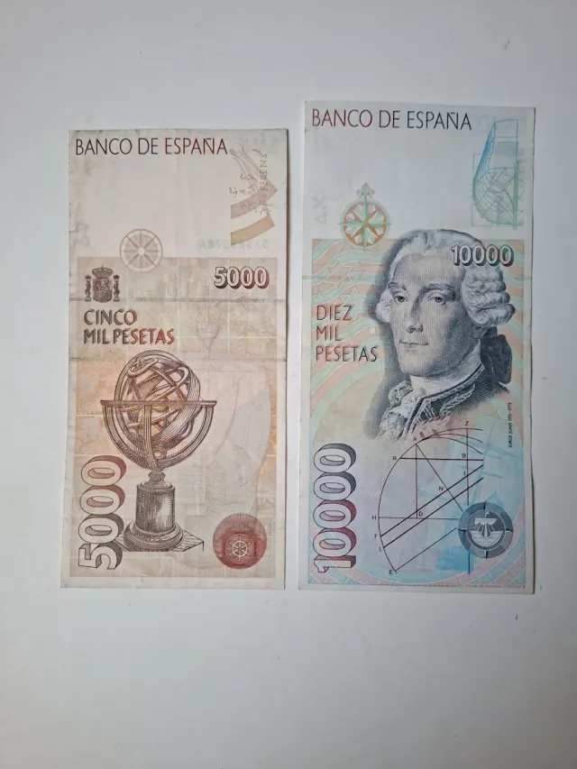 Offerta Spagna 1992: ultimi biglietti del Banco de España in pesetas