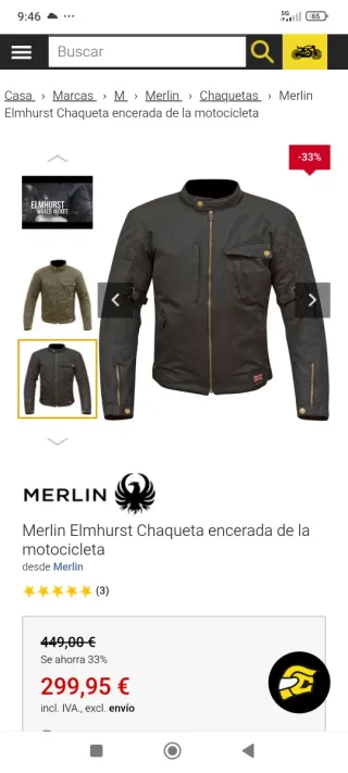 Chaqueta Moto Merlin Elmhurst