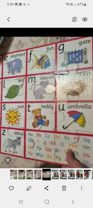 Puzzle infantil ABC vintage