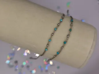 Pulsera Plata Turquesa