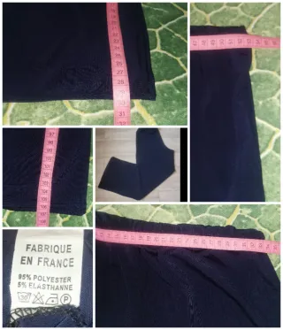 36/38/40 Pantalones anchos elásticos