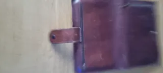 Borsello in pelle marrone vintage senza marca