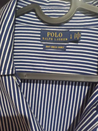 Camisa Polo Ralph Lauren Rayas Azul Blanco