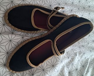 Bailarinas Etereo Talla 38 Negro y Dorado