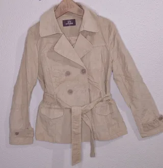Chaqueta/Gabardina Estilo Trench Corto de Pana