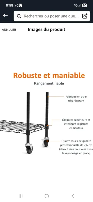 Estantería Ropa Metálica con Ruedas.