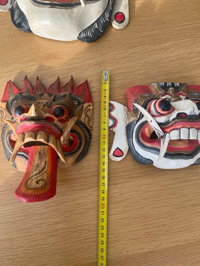 Máscaras Rangda Indonesia Bali