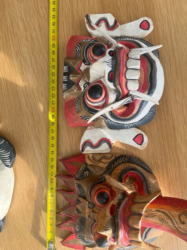 Máscaras Rangda Indonesia Bali