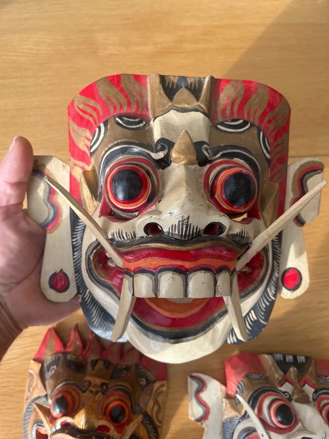 Máscaras Rangda Indonesia Bali
