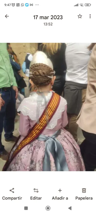 Aderezo Fallera Niña/Adulta Plata