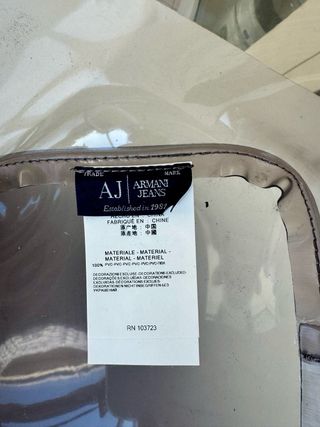 Borsa Armani Jeans trasparente effetto lucido