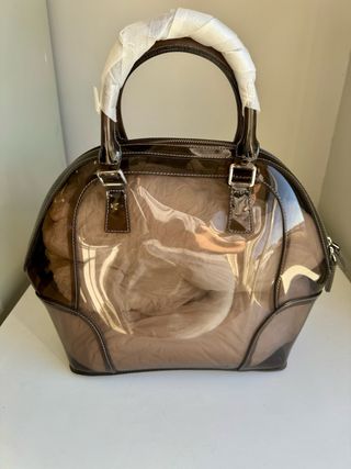 Borsa Armani Jeans trasparente effetto lucido
