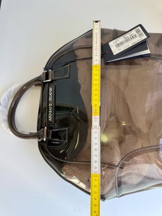 Borsa Armani Jeans trasparente effetto lucido