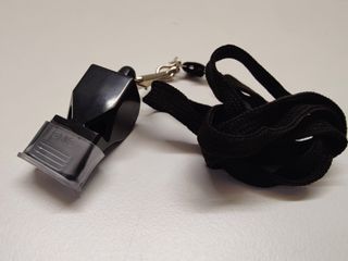 Fischietto Tipo FOX 40 Nero Cordino NUOVO