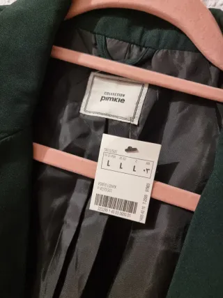 Americana verde elegante fina.