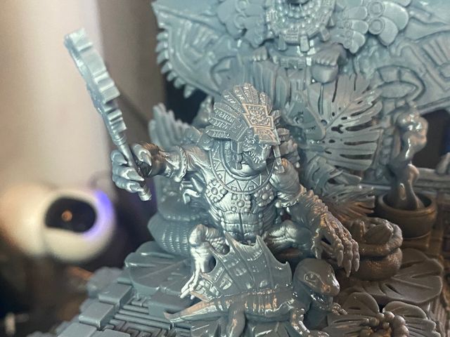 Lizardmen - Bachiosaurus gigante con Templo