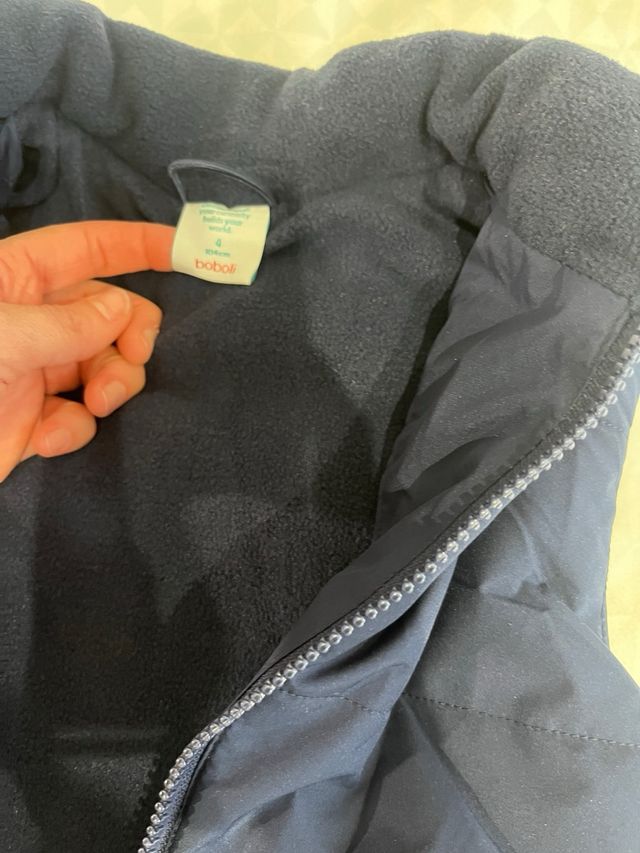 Abrigo niño 4 años 2 piezas chaleco