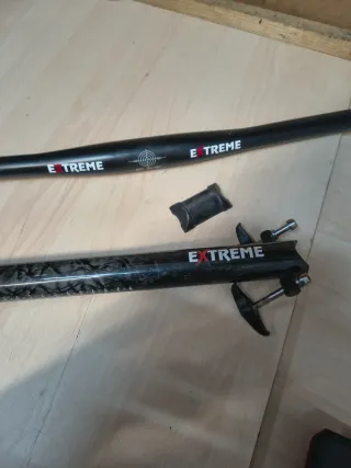 Conjunto manillar y tija carbono EXTREME