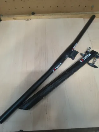 Conjunto manillar y tija carbono EXTREME