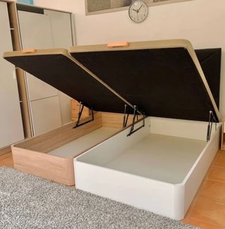 CHOLLO!! Canapé madera con almacenaje