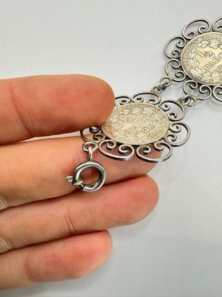 Spilla e bracciale monete tedesche