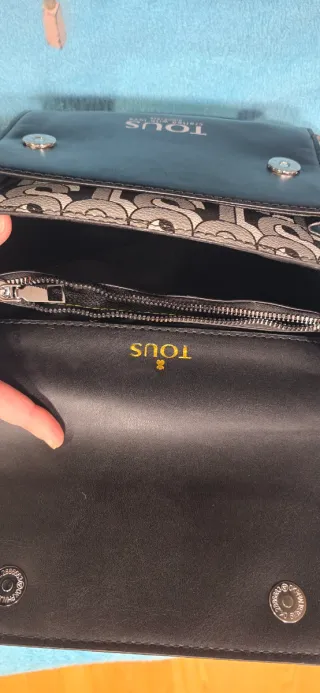 Bolso Tous Negro y Gris Nuevo
