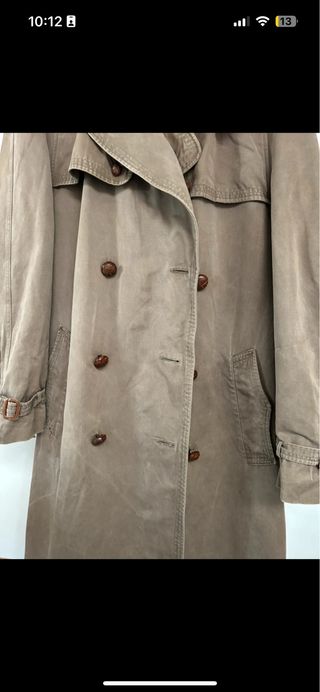 Trench beige uomo