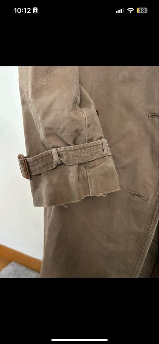 Trench beige uomo