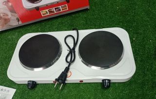 Piastra elettrica 2 fuochi 2000W