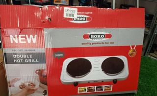 Piastra elettrica 2 fuochi 2000W