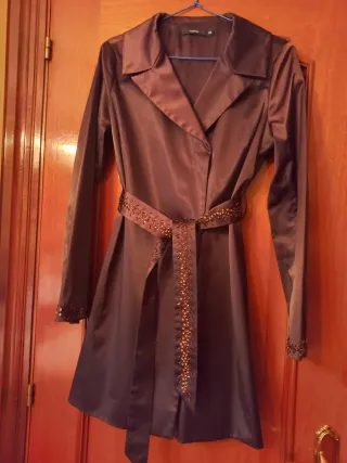 Gabardina marrón Talla 38
