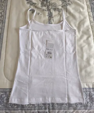 Camiseta tirantes blanca talla M