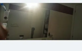 Mobile bagno sospeso con specchio e due cassettoni