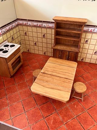 Muebles Cocina Miniatura Madera