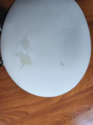 Casco de Nieve Blanco con Visera