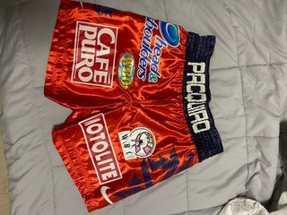 Pantalones Boxeo Nike Pacquiao Rojos
