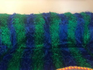 Tela pelo largo azul y verde 2.50 x 1.40