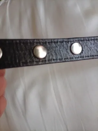 Bracciale vero cuoio doppio giro Punk Dark Rock