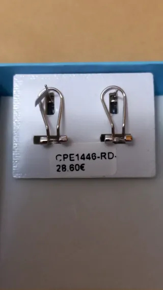 Pendientes Plata Ley Circonitas