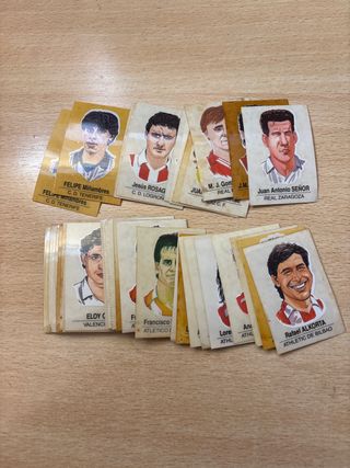 PIDE FALTAS cromos caricaturas de futbolistas 1993