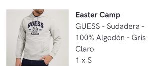 LOTE GUESS: 2 Sudaderas LOGO BORDADO y Pant. Nuevo