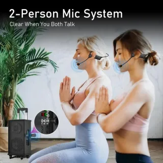 KIMAFUN 2 Micrófonos inalámbricos acuáticos