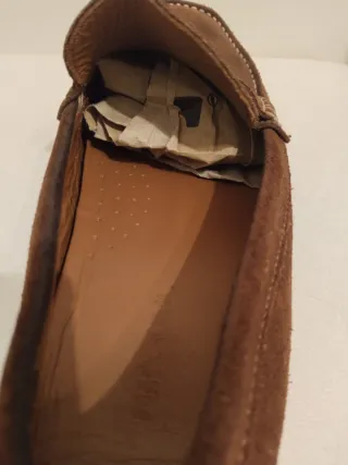 Mocasines de ante hombre marrones