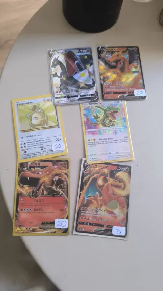 Lote Cartas Pokémon Charizard Rayquaza Kangaskhan